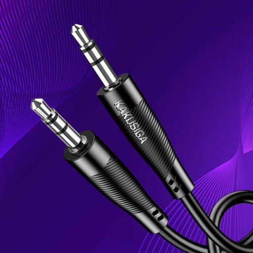 KAKUSIGA KAKUSIGA καλώδιο ήχου 3.5mm KSC-893, AUX, 1m, μαύρο