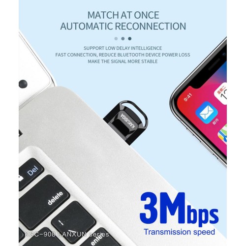 KAKUSIGA KAKUSIGA USB αντάπτορας Bluetooth 5.0 KSC-908, μαύρος