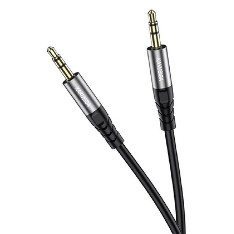 KAKUSIGA KAKUSIGA καλώδιο ήχου 3.5mm KSC-892, AUX, 1m, μαύρο