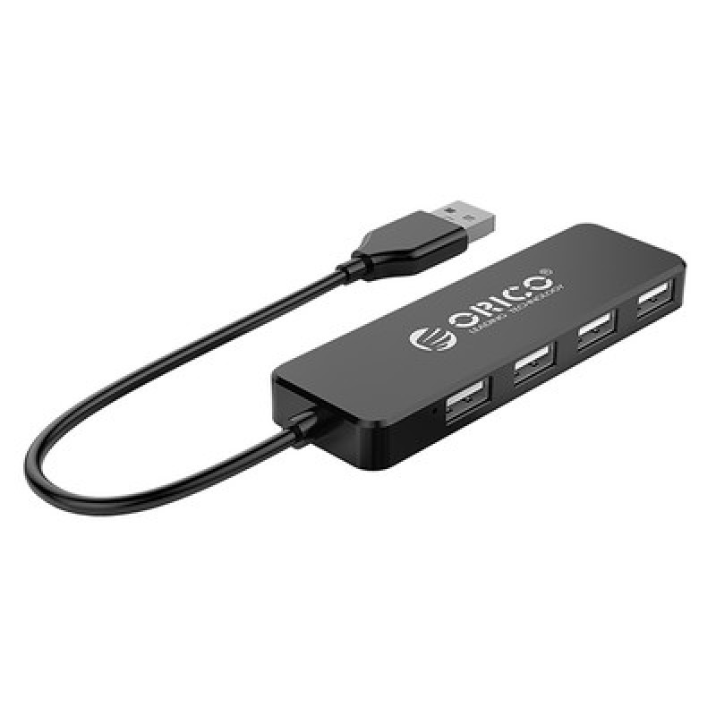 ORICO ORICO USB hub FL01, 4x θυρών, USB 2.0, 480Mbps, USB σύνδεση, μαύρο
