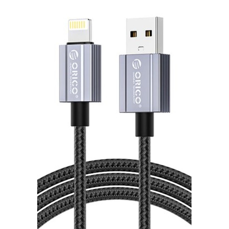 ORICO ORICO καλώδιο Lightning σε USB GQA12, 2.4A, 480Mbps, 1m, μαύρο
