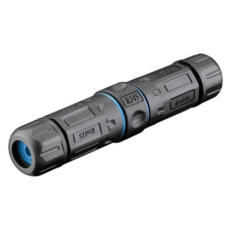 Powertech POWERTECH αδιάβροχος σύνδεσμος RJ45 CAB-N427, CAT 6, IP68, μαύρος