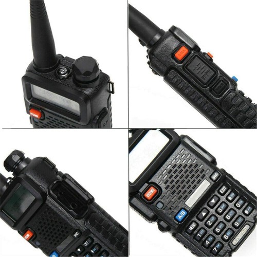 BAOFENG BAOFENG ασύρματος πομποδέκτης UV-5R, VHF/UHF, 5W, μαύρος