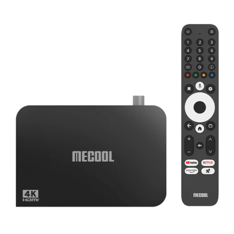 Mecool MECOOL TV Box KT2 με ψηφιακό δέκτη DVB-T2, 4K, 2/32GB, WiFi, Google/Netflix πιστοποίηση, Android 11