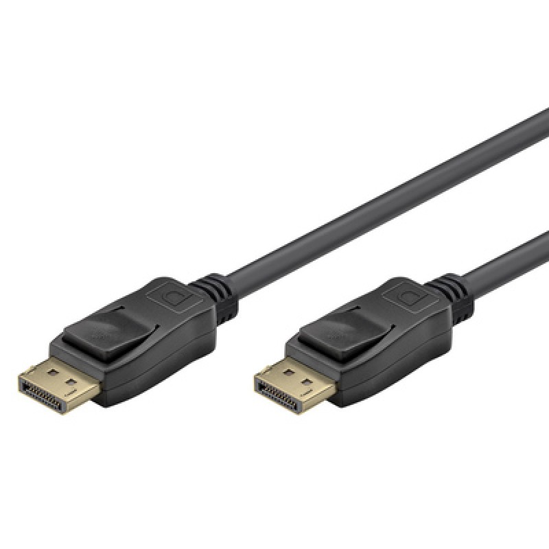 GOOBAY GOOBAY καλώδιο DisplayPort 74759, VESA Certified, 16K/60Hz, 80 Gbps, 1m, μαύρο