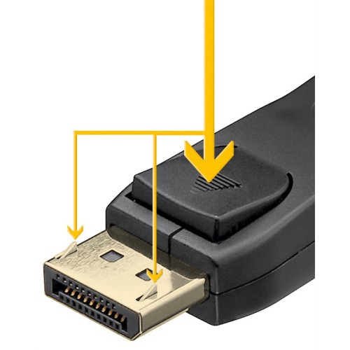 GOOBAY GOOBAY καλώδιο DisplayPort 74759, VESA Certified, 16K/60Hz, 80 Gbps, 1m, μαύρο