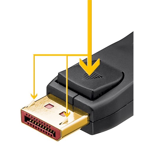 GOOBAY GOOBAY καλώδιο DisplayPort 74760, 16K/60Hz, 80 Gbps, 1m, μαύρο