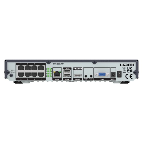 STRONG STRONG NVR καταγραφικό NVR1120-8P, 8MP/4K, H.265+, 8 PoE κανάλια
