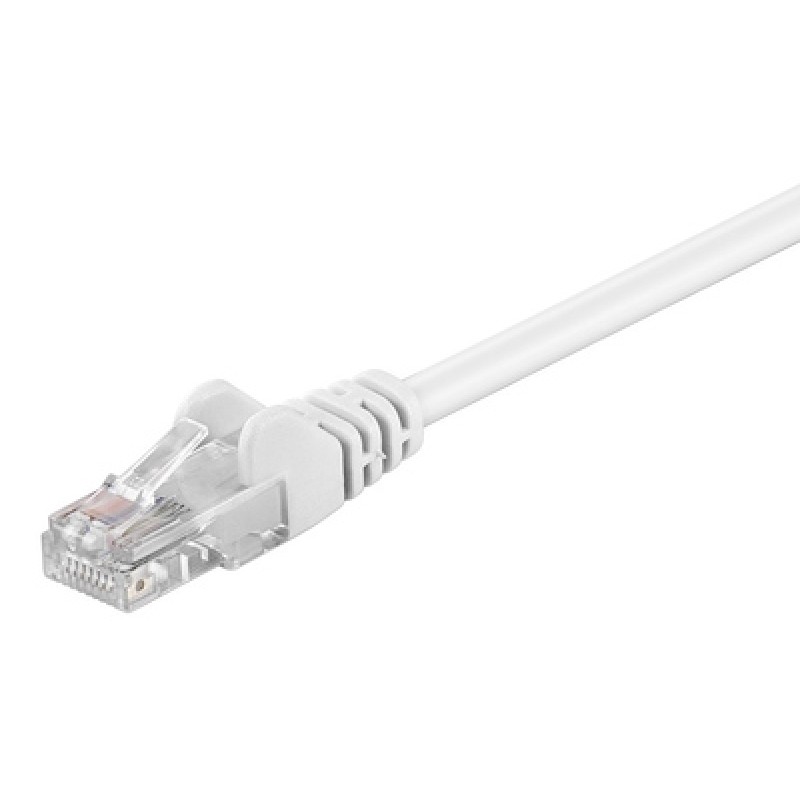 GOOBAY GOOBAY καλώδιο δικτύου 68500, CAT 5e U/UTP, 100 MHz, CCA, 0.5m, λευκό