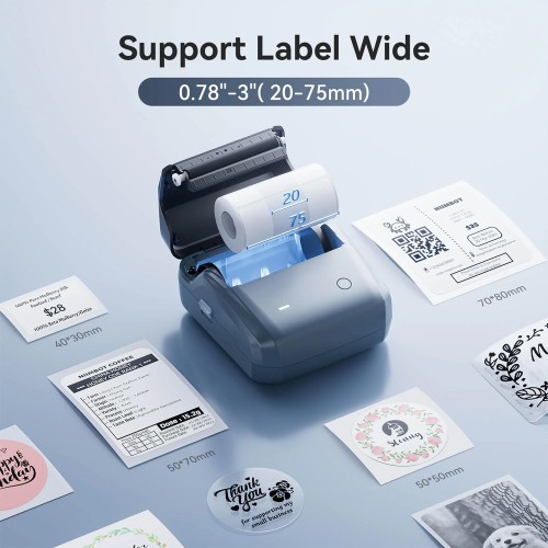 NIIMBOT NIIMBOT smart θερμικός εκτυπωτής ετικετών B31, 203dpi, Bluetooth, μπλε