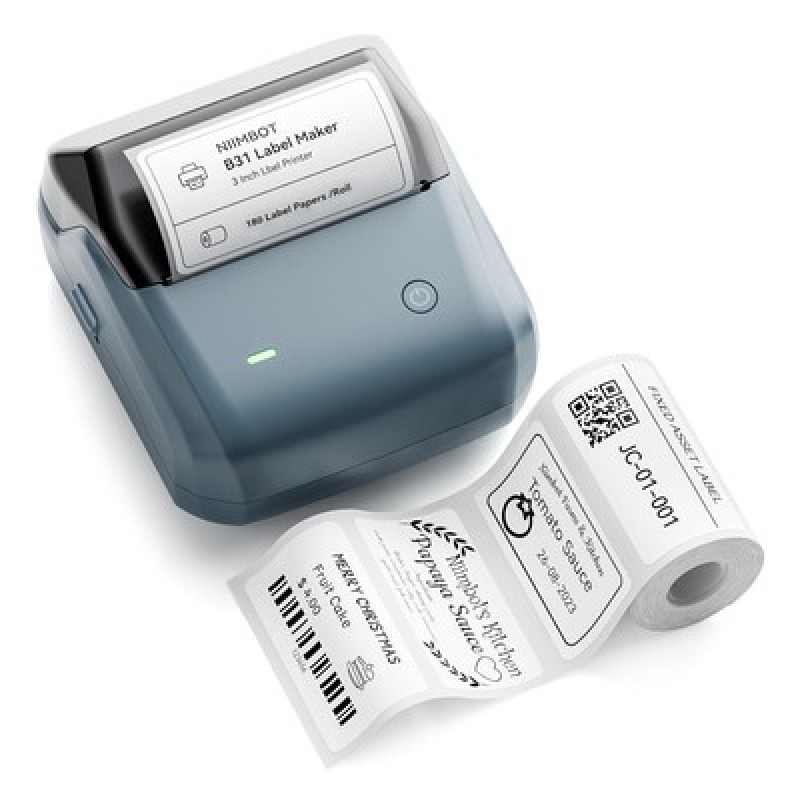 NIIMBOT NIIMBOT smart θερμικός εκτυπωτής ετικετών B31, 203dpi, Bluetooth, μπλε