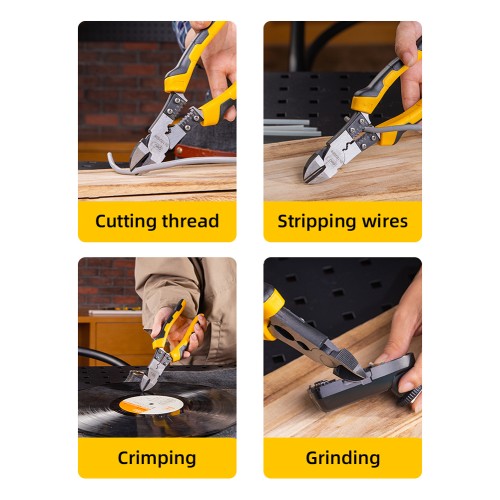 DELI DELI πλαγιοκόφτης/απογυμνωτής καλωδίων DL102008, 1.0~2.6mm, 200mm