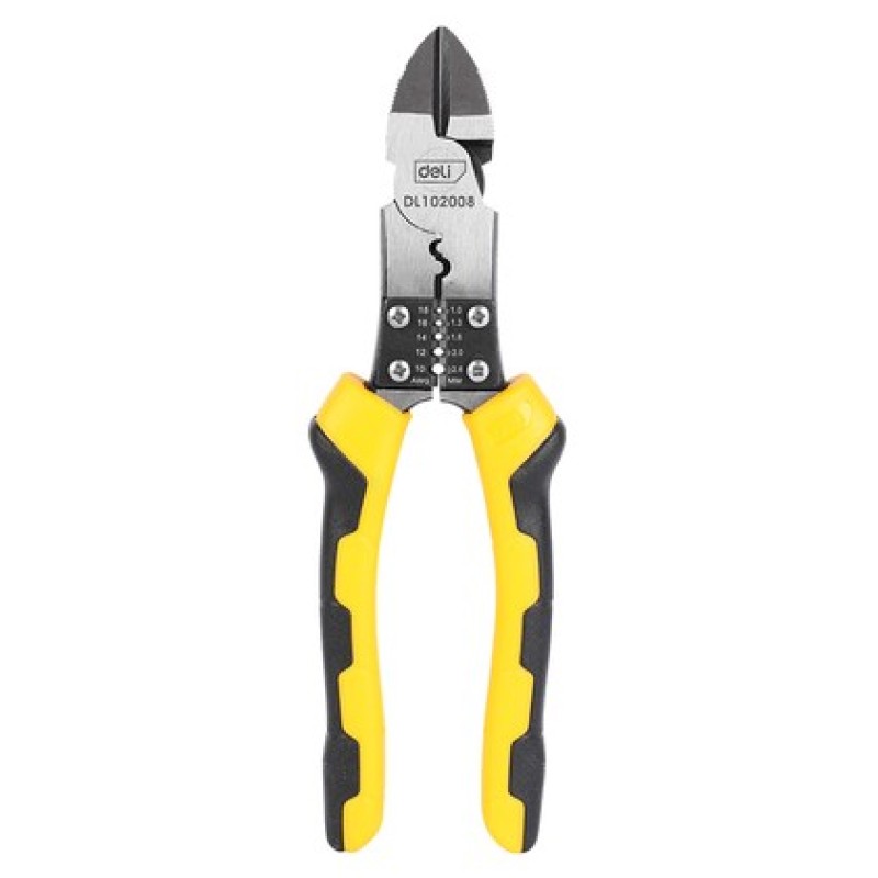 DELI DELI πλαγιοκόφτης/απογυμνωτής καλωδίων DL102008, 1.0~2.6mm, 200mm