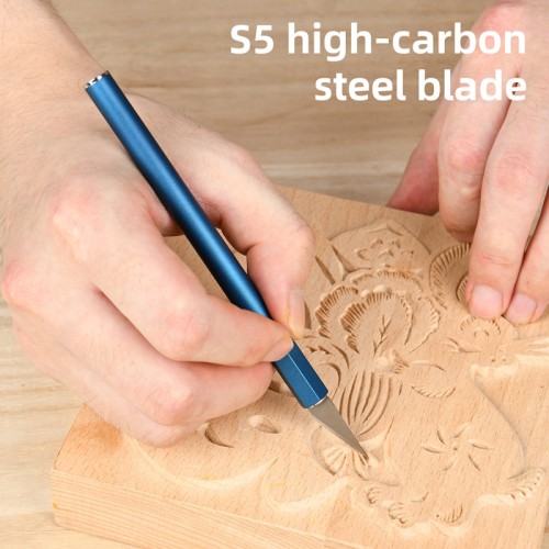 DELI DELI κοπίδι χειροτεχνίας DL359201B με ανταλλακτικές λεπίδες, μεταλλικό, 149mm