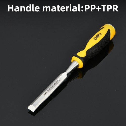 DELI DELI σκαρπέλο ξύλου DL6214-E1 με αντιολισθητική λαβή, 14mm