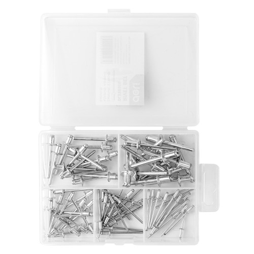 DELI DELI σετ πριτσίνια DL236906, χάλυβας άνθρακα, 2.4-6.4mm, 75τμχ