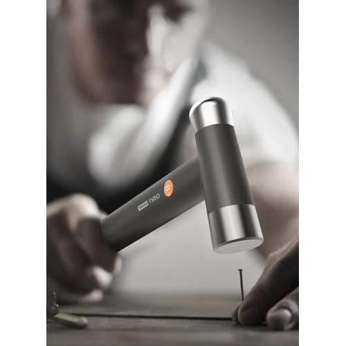 DELI DELI σφυρί μπάλας HT7008C με αντιολισθητική λαβή, 250gr, 245mm, γκρι/πορτοκαλί