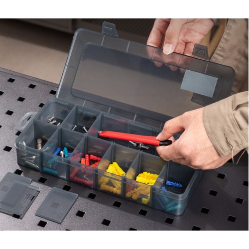 DELI DELI ταμπακιέρα DL432304, 12 θέσεων, 26x13.5x4.4cm, πλαστική, μαύρη