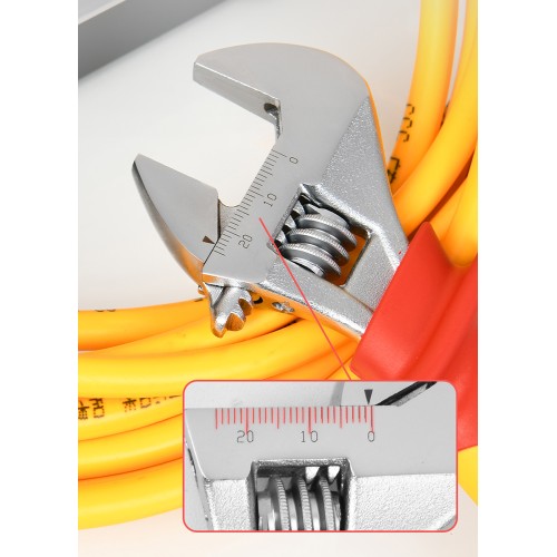 DELI DELI γαλλικό κλειδί ηλεκτρολόγου DQ90408, αντιολισθητική λαβή, ρυθμιζόμενο 0-25mm, VDE 1000V, 200mm