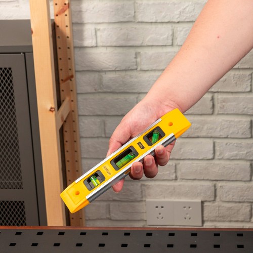 DELI DELI αλφάδι DL290230 με 3 μάτια, πλαστικό, μαγνητικό, 23cm