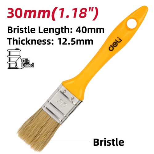 DELI DELI πινέλο βαφής DL509133 με φυσικές τρίχες, πλαστική λαβή, 30mm