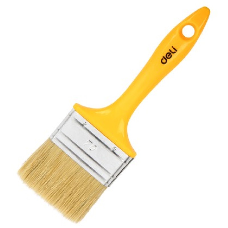 DELI DELI πινέλο βαφής DL509137 με φυσικές τρίχες, πλαστική λαβή, 70mm
