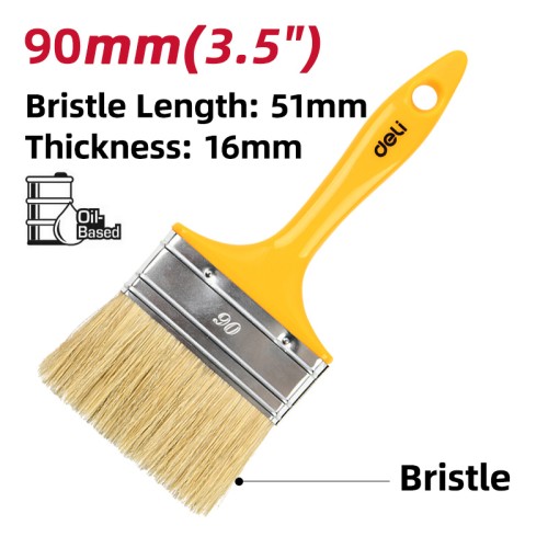 DELI DELI πινέλο βαφής DL509138 με φυσικές τρίχες, πλαστική λαβή, 90mm