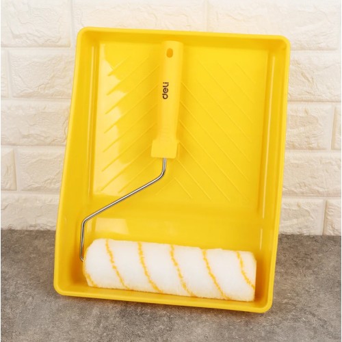 DELI DELI σετ βαφής DL509703, ρολό/λαβή/σκάφη, ακρυλικό, 12mm, 230mm, 3τμχ