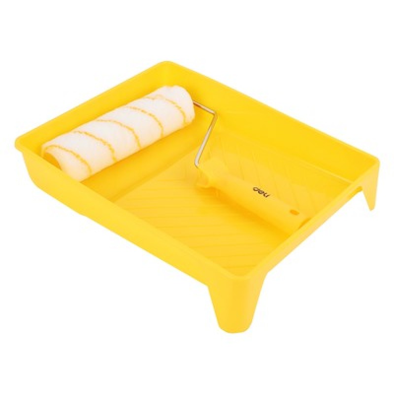 DELI DELI σετ βαφής DL509703, ρολό/λαβή/σκάφη, ακρυλικό, 12mm, 230mm, 3τμχ