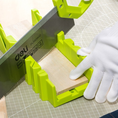 DELI DELI πριόνι ξύλου DL580900 με φαλτσοκούτι, 300mm, 13 TPI