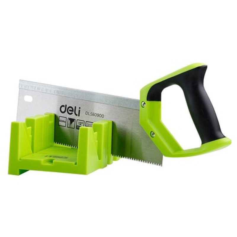 DELI DELI πριόνι ξύλου DL580900 με φαλτσοκούτι, 300mm, 13 TPI