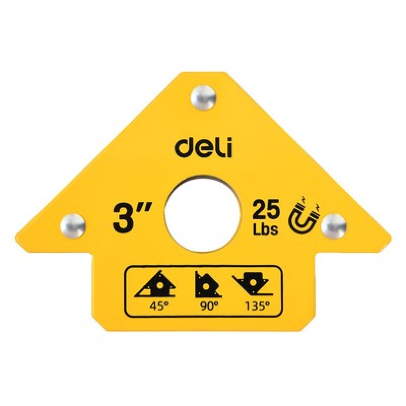 DELI DELI μαγνητική γωνία συγκόλλησης DL-HDW25 με 45°/90°/135° γωνίες, 3