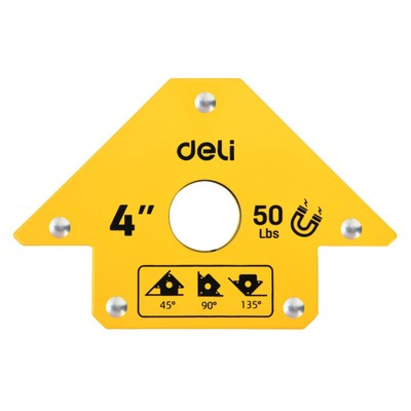 DELI DELI μαγνητική γωνία συγκόλλησης DL-HDW50 με 45°/90°/135° γωνίες, 4