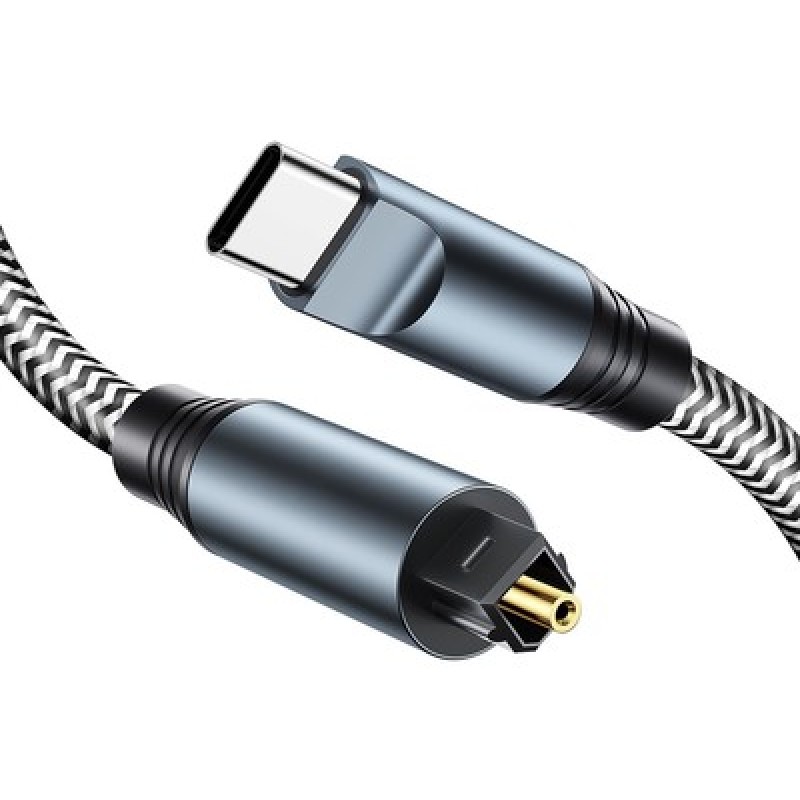 Powertech POWERTECH καλώδιο ήχου USB-C σε Toslink CAB-UC091, 1m, γκρι