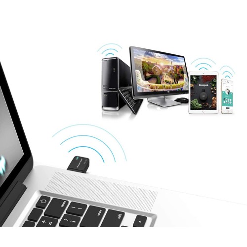 Powertech POWERTECH ασύρματος USB αντάπτορας δικτύου PT-1450, 1300Mbps dual band WiFi