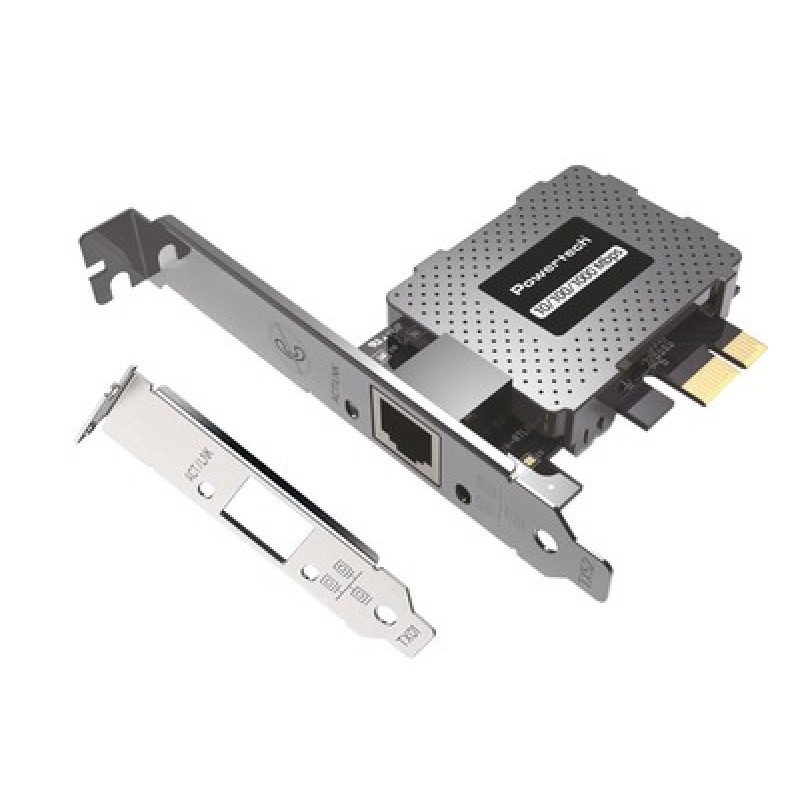 Powertech POWERTECH κάρτα επέκτασης δικτύου PCIe σε RJ45 PT-1453, 1000Mbps