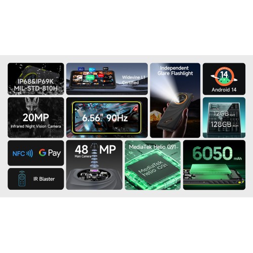 ULEFONE ULEFONE smartphone Armor X31, 6.56