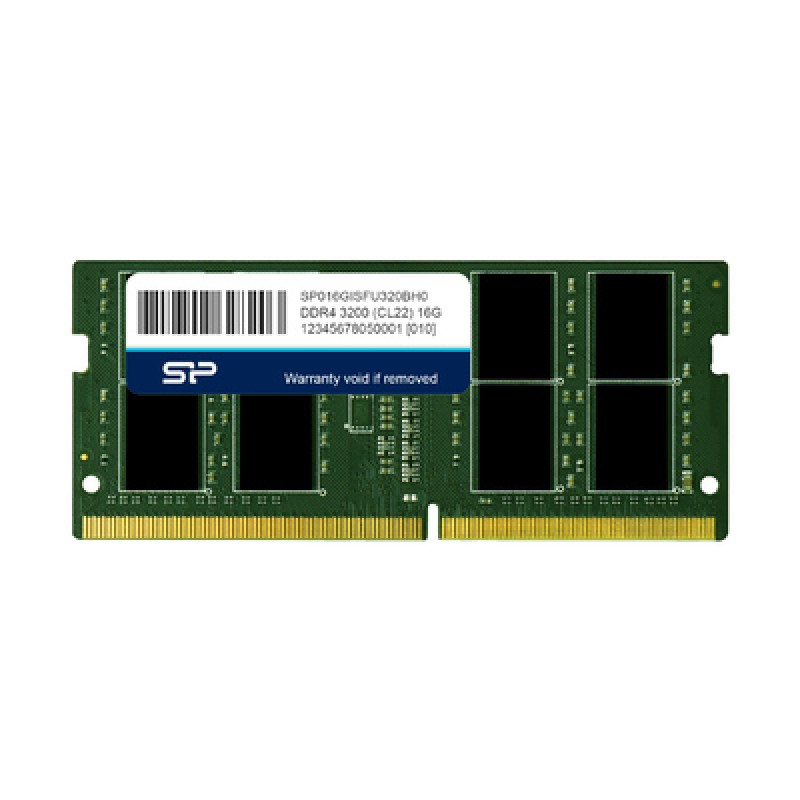 SILICON POWER SILICON POWER industrial μνήμη DDR4 SODIMM SP016GISFU320BH0, 16GB, 3200MHz, CL22, -20~95 °C