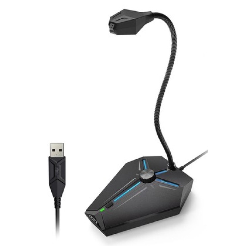 CMTECK CMTECK επιτραπέζιο μικρόφωνο G006Plus με εύκαμπτο βραχίονα, omnidirectional, USB, μαύρο
