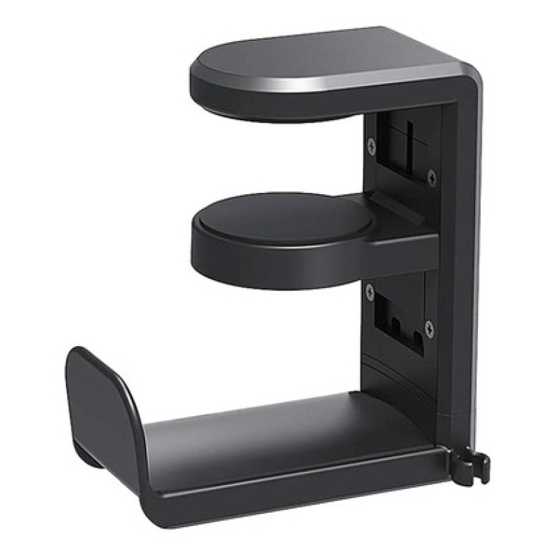 Powertech POWERTECH βάση ακουστικών γραφείου PT-1495, περιστρεφόμενη, μαύρη