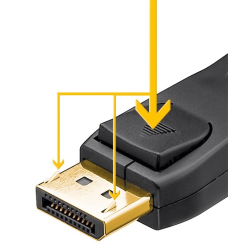 GOOBAY GOOBAY καλώδιο DisplayPort 74744, 8K/120Hz, 40 Gbps, 2m, μαύρο