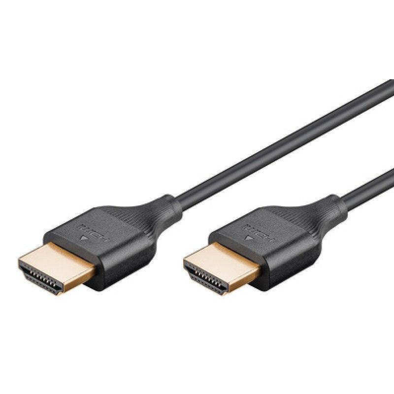GOOBAY GOOBAY καλώδιο HDMI 75298 με Ethernet, slim, 8K/60Hz, 48 Gbps, 1m, μαύρο