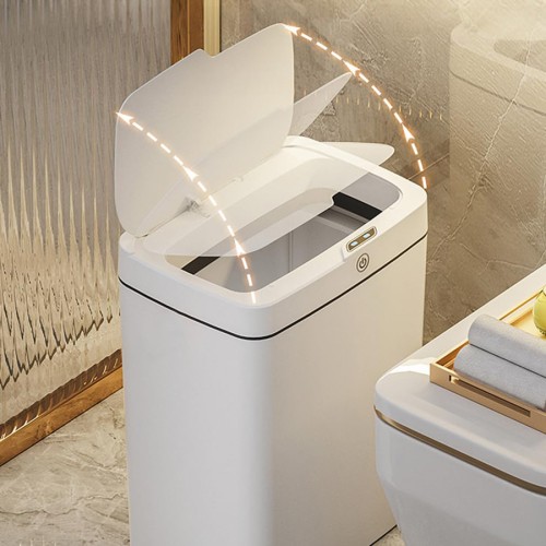 HOME USE HOME USE κάδος απορριμμάτων HUH-0253 με φωτοκύτταρο, 13lt, λευκός