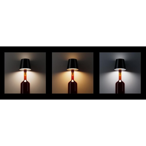 Powertech POWERTECH LED φωτιστικό για μπουκάλι HLL-0198, ρυθμιζόμενο, επαναφορτιζόμενο, λευκό