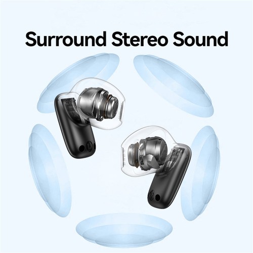 USAMS USAMS earphones με θήκη φόρτισης ID25, TWS, Φ13mm, 30/230mAh, λευκά