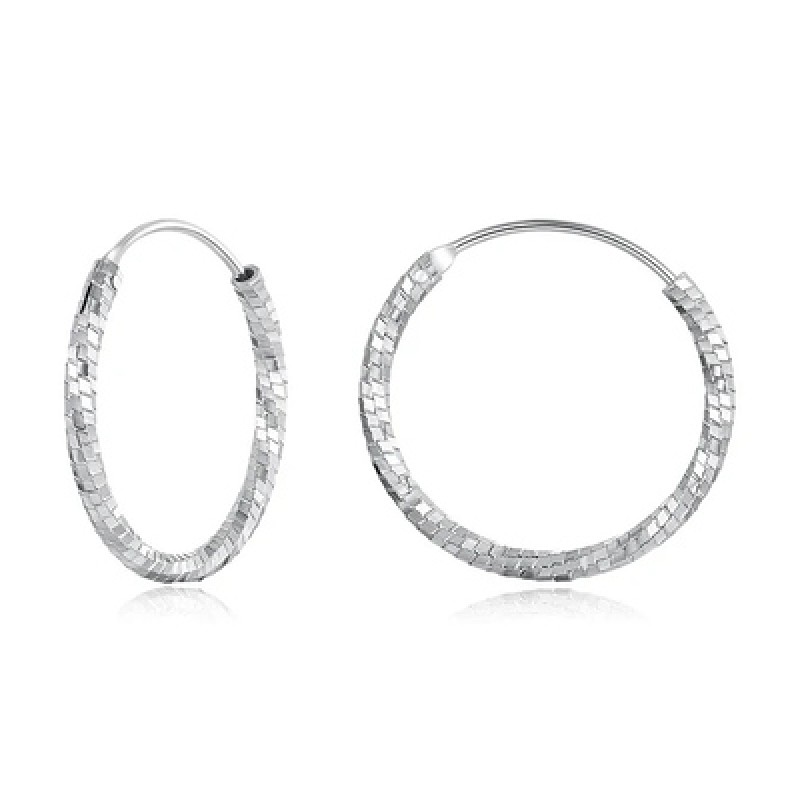 BAMOER BAMOER σκουλαρίκια κρίκοι BSE1178-M, ασήμι 925, 2.1cm, ασημί