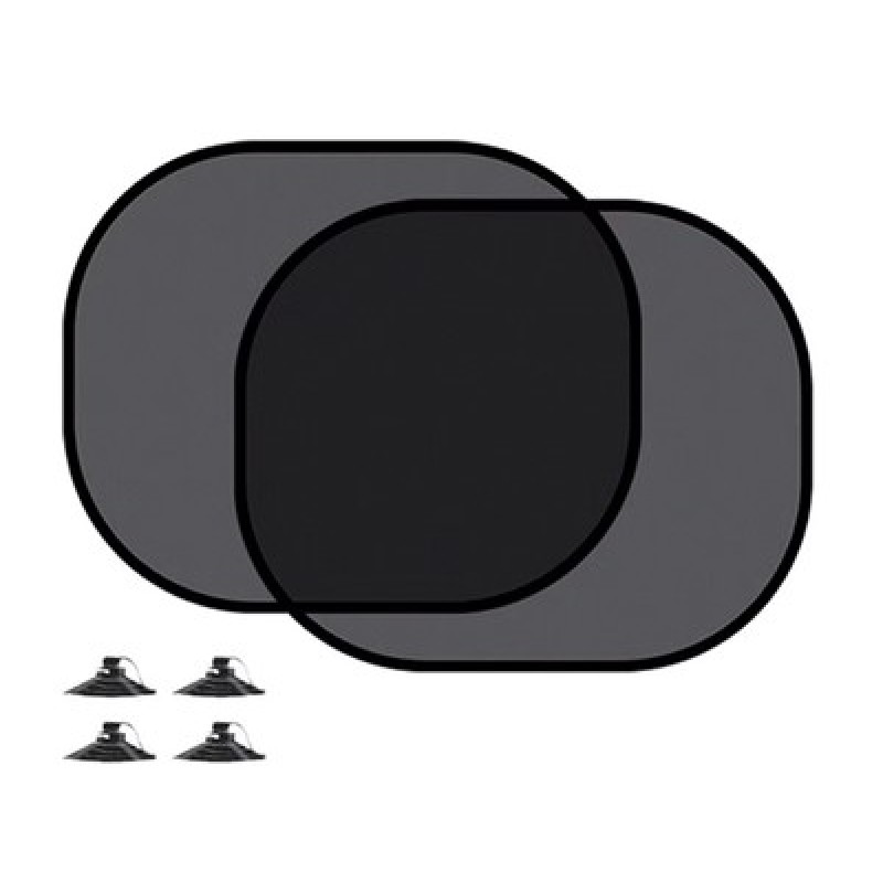 UNBRANDED Σκίαστρα αυτοκινήτου DA354, με βεντούζα, 44x36.5cm, 2τμχ