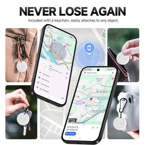 MILI MILI smart tag MiTag Duo για iOS & Android συσκευές, Bluetooth tracker, λευκό