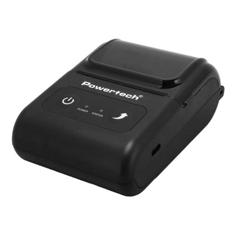 Powertech POWERTECH φορητός θερμικός εκτυπωτής αποδείξεων PT-1508, USB-C/Bluetooth, μαύρος