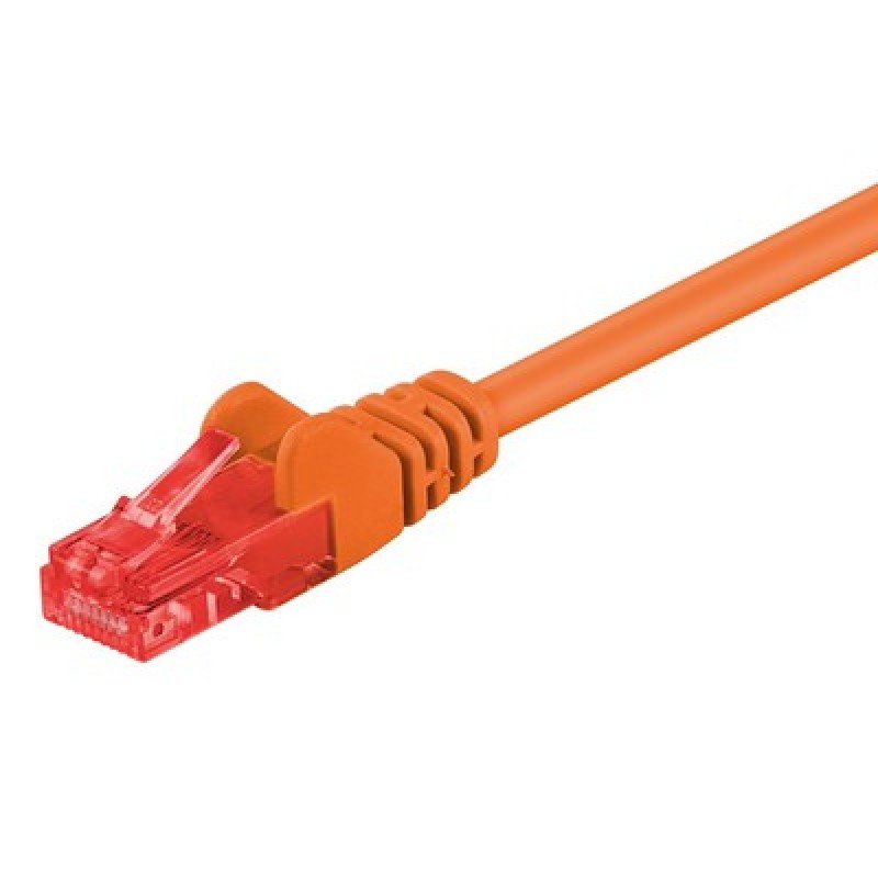 GOOBAY GOOBAY καλώδιο δικτύου 95253, CAT 6 U/UTP, CCA, 250MHz, 0.25m, πορτοκαλί